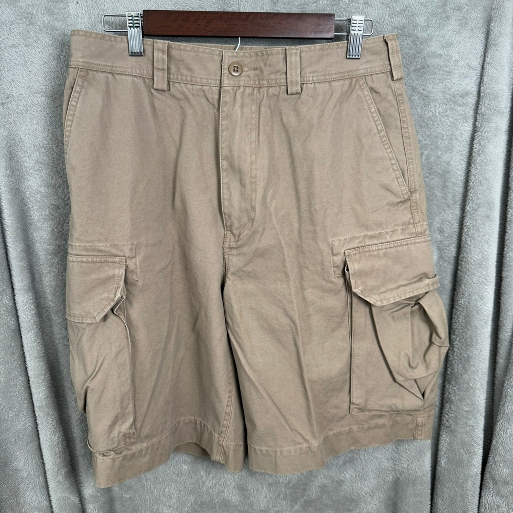 Cremieux Mens Cargo Shorts Casual Outdoor Khaki Comfort Utility